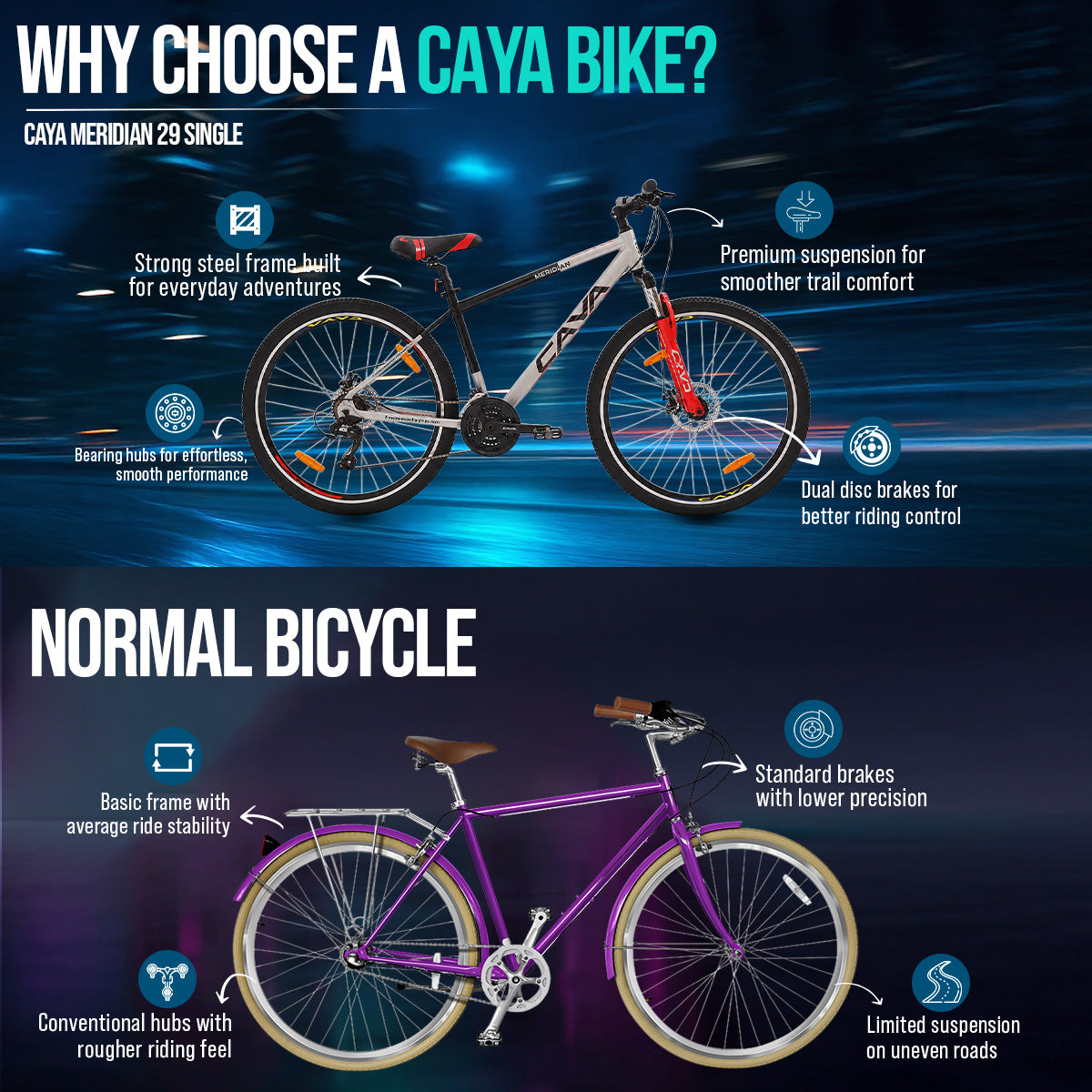 CAYA Meridian 29 Single Speed Cycle