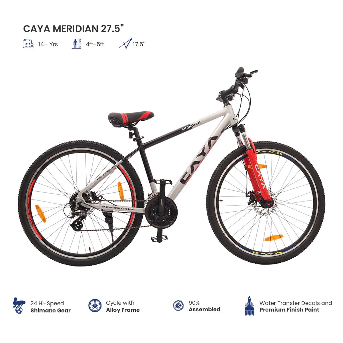 CAYA Meridian 27.5" 24 Speed Shimano MTB Cycle