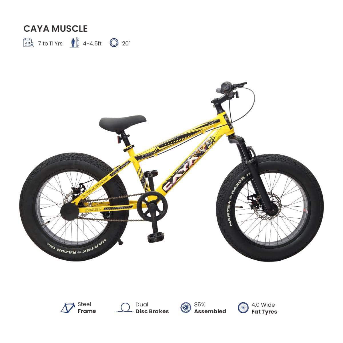 CAYA Muscle Kids Fat Tire BMX – Caya Bikes