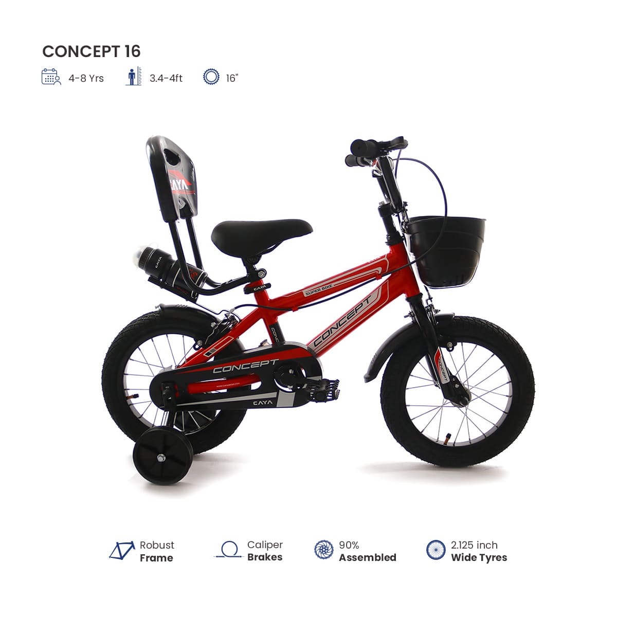 Caya Concept 16 Unisex Kids Cycle